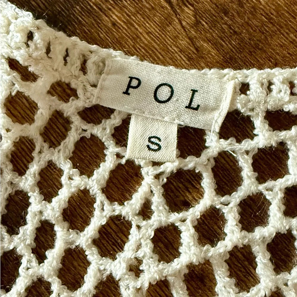 POL by Anthropologie Sleeveless Crochet Duster - Size S - Picture 3 of 10